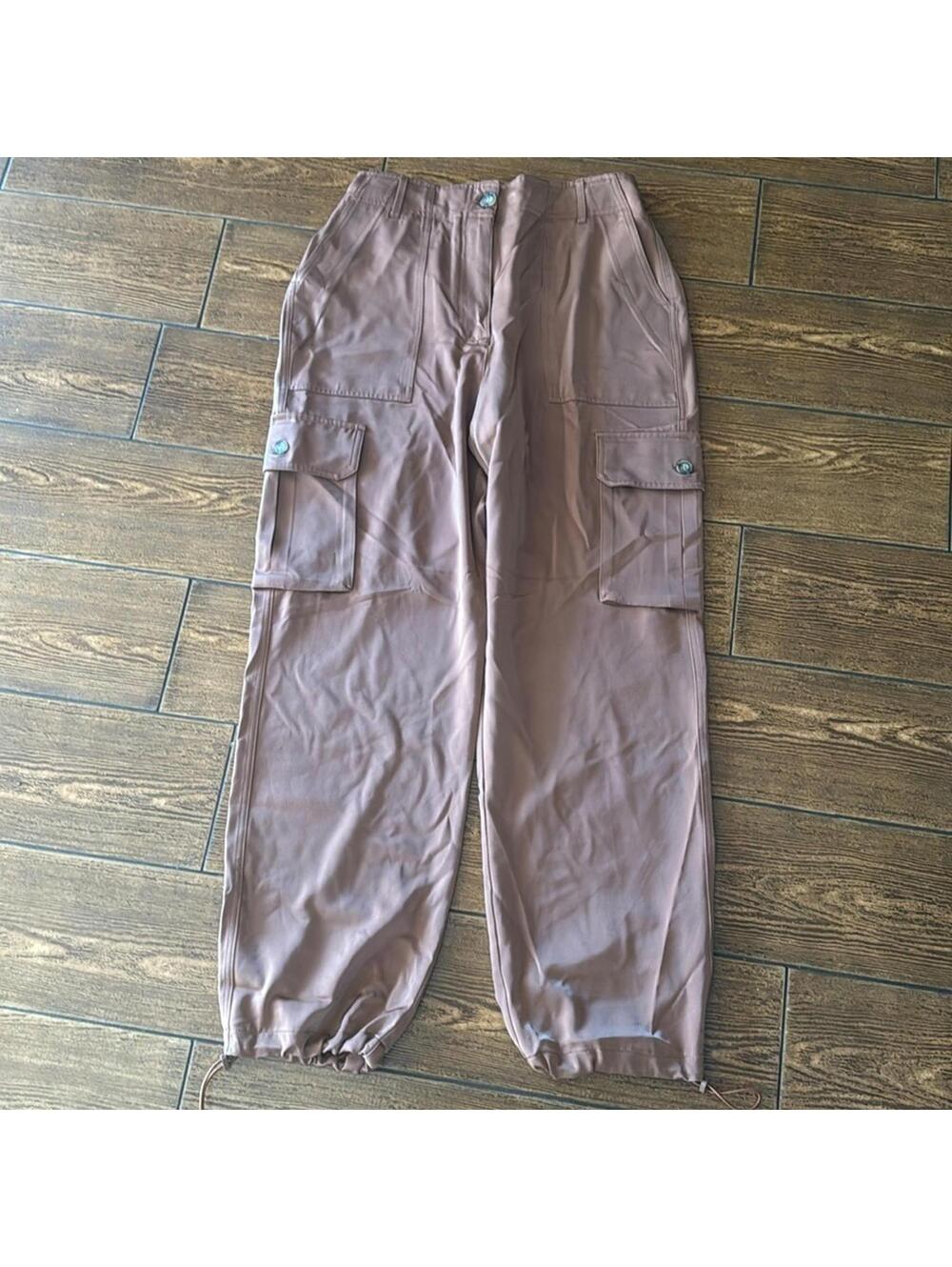 Joie Cargo Crop Pants Brown Size 6 womens